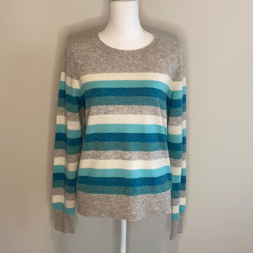 C&C California 2-Ply Cashmere Striped Sweater